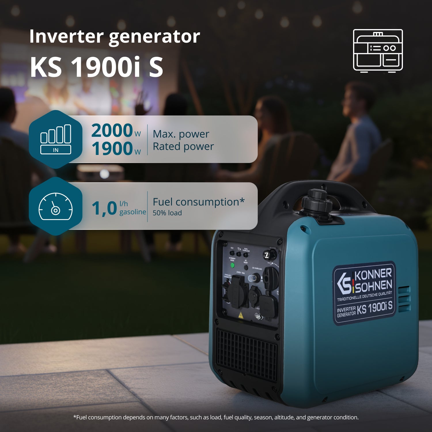 Invertorový generátor KS 1900i S
