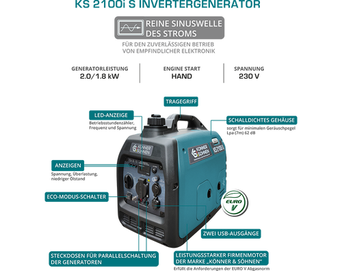 Inverter-Generator KS 2100i S
