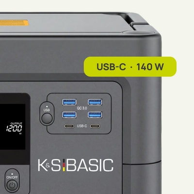 2 × USB-C PD až 140 W