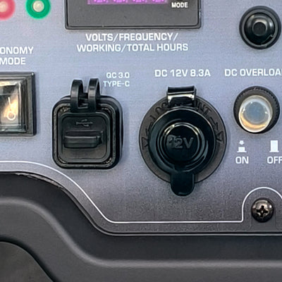 12V Socket and USB Outputs