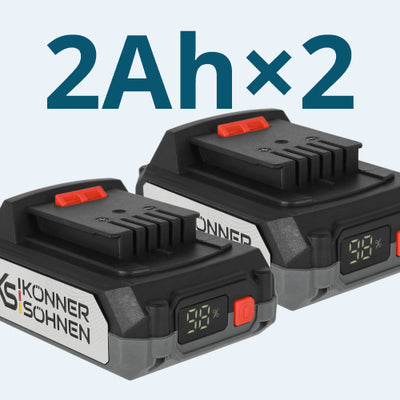 Kapacitet 2 Ah ×2