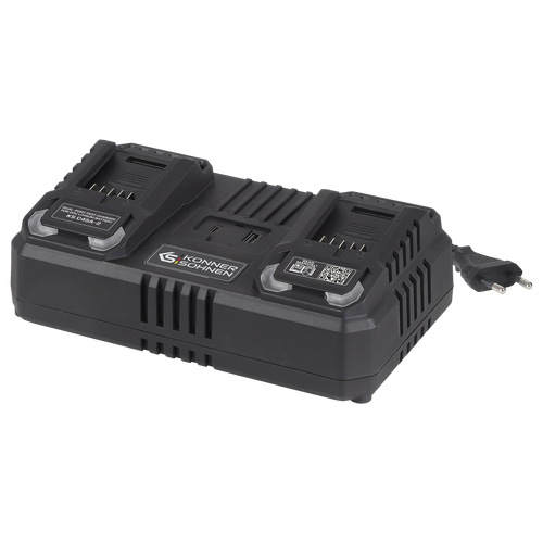 Caricabatterie doppio per batterie ricaricabili 20V KS C45A-2