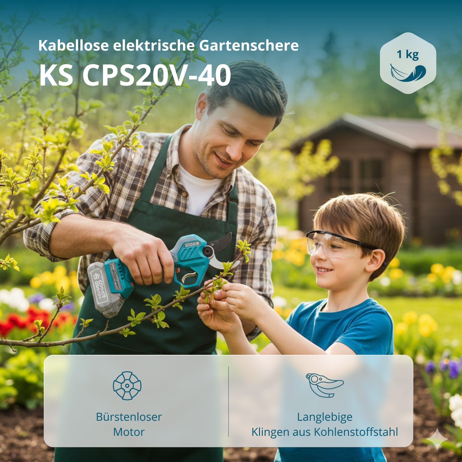 Akku-Gartenschere KS CPS20V-40