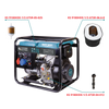 Sæt af filtre til dieselgeneratorer: Oliefilter, Luftfilter, Benzinfilter