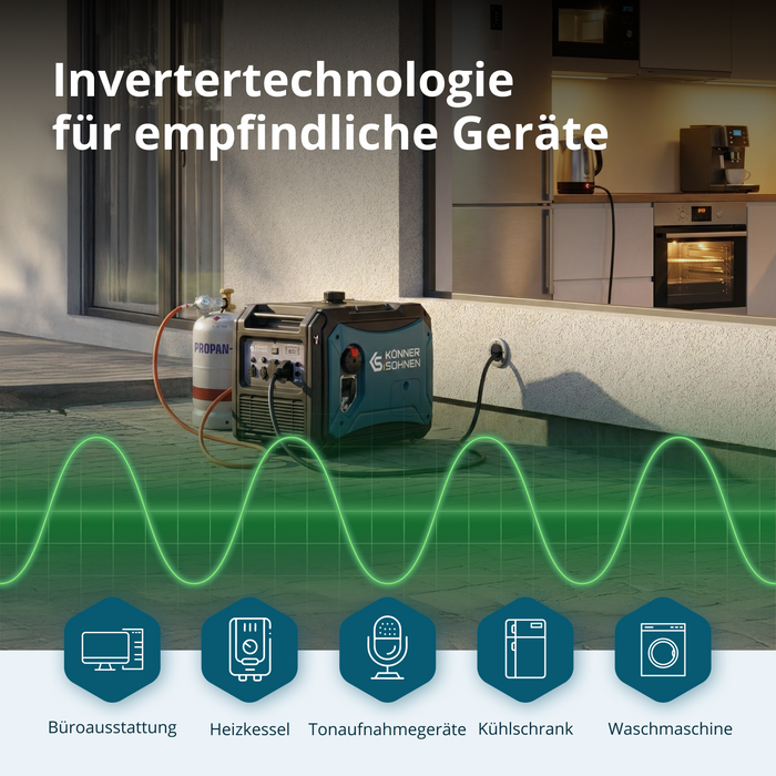 LPG/Benzin-Inverter-Generator KS 4000iEG S