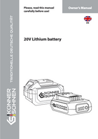 Bateria de lítio 20V 2Ah 4Ah