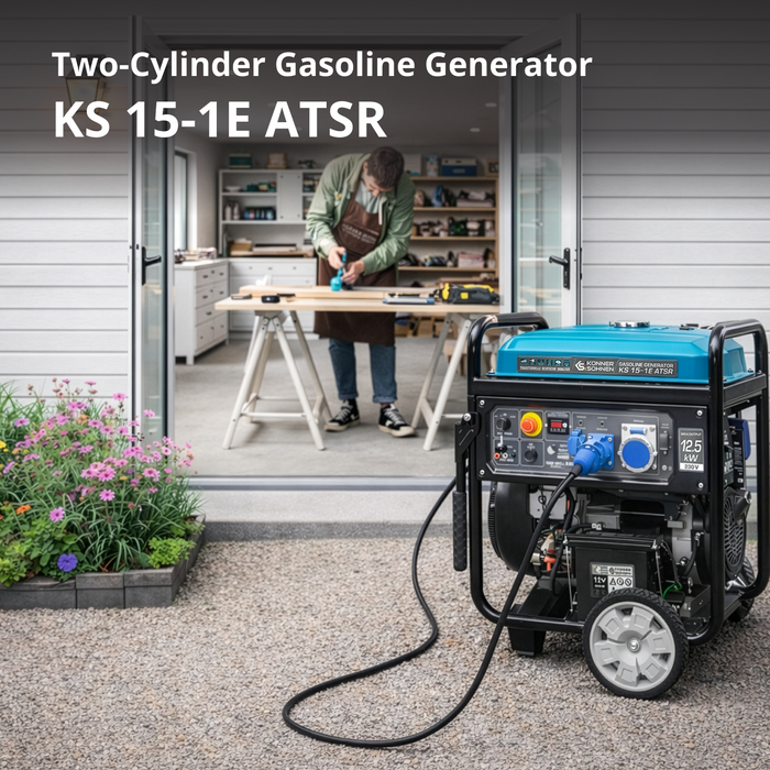 Benzínový generátor „Könner & Söhnen“ KS 15-1E ATSR
