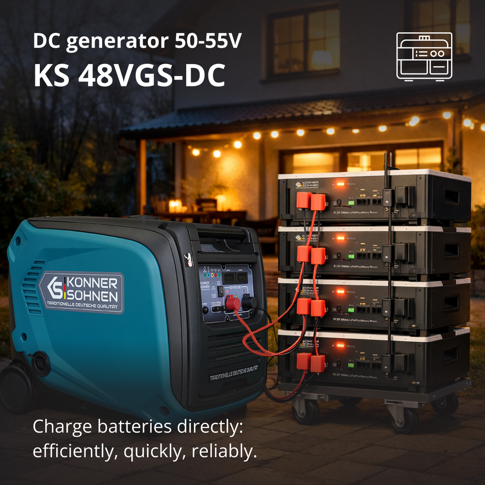 KS 48VGS-DC Jævnstrømsgenerator, version 50–55V