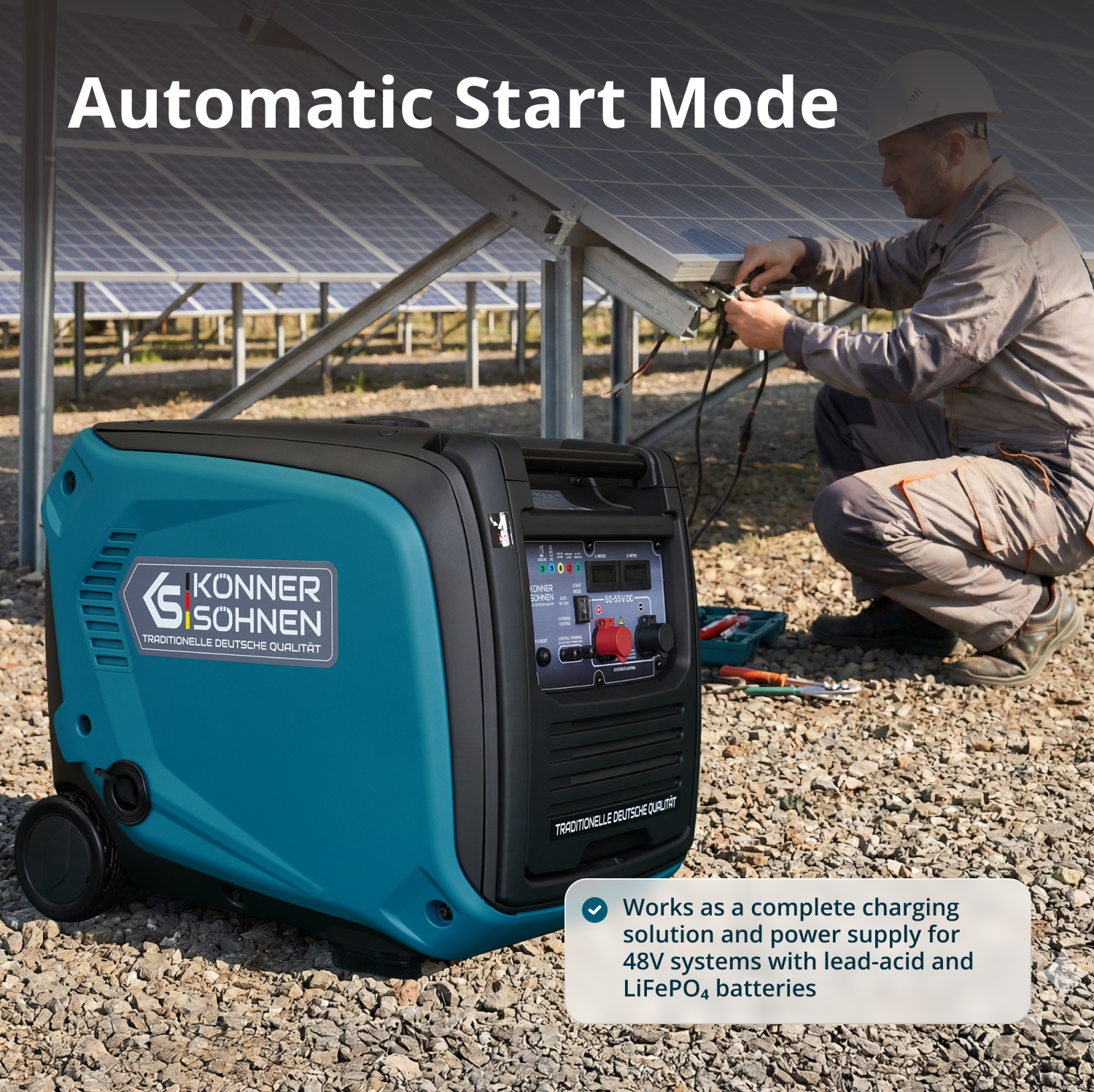 KS 48VGS-DC Generátor stejnosměrného proudu, verze 50–55V