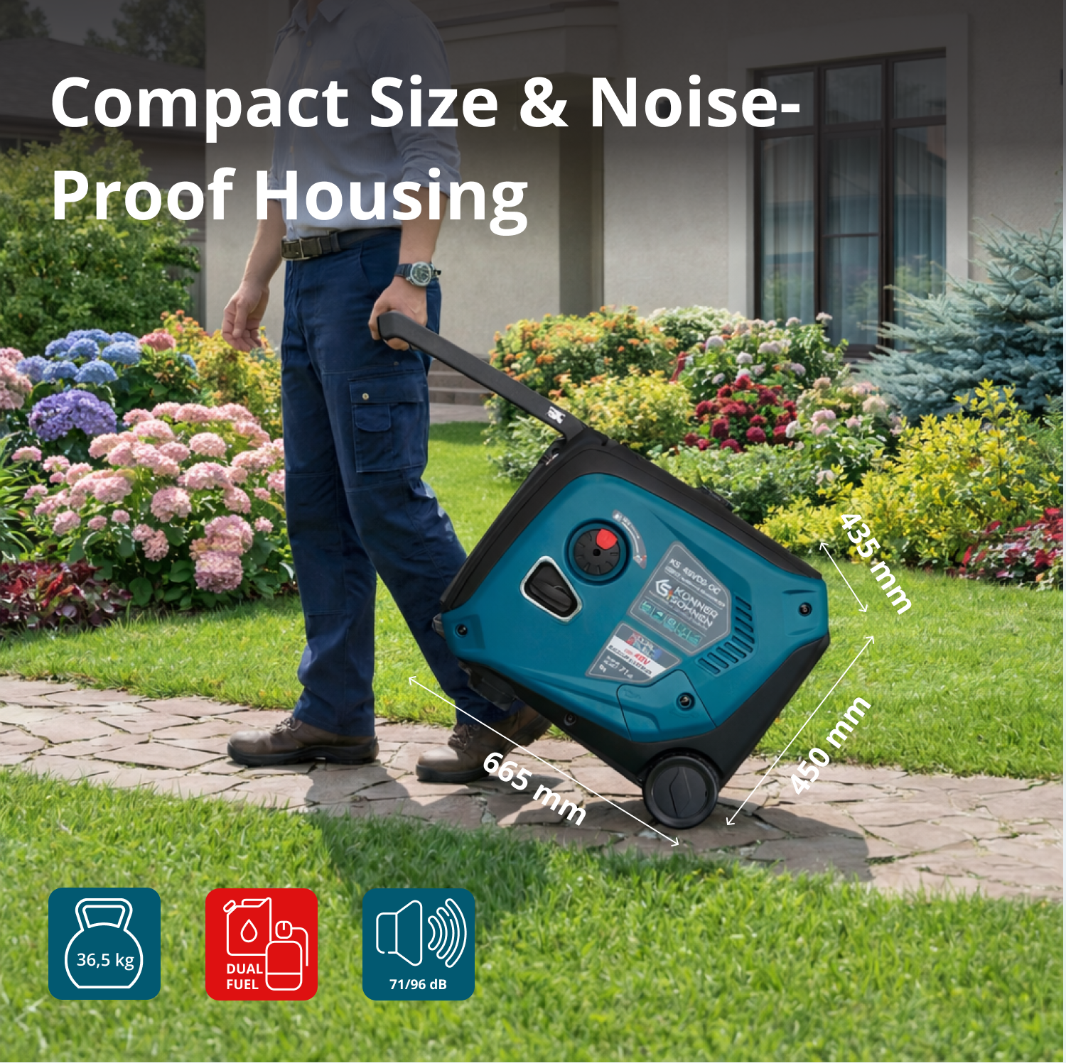 KS 48VGS-DC Generátor stejnosměrného proudu, verze 50–55V