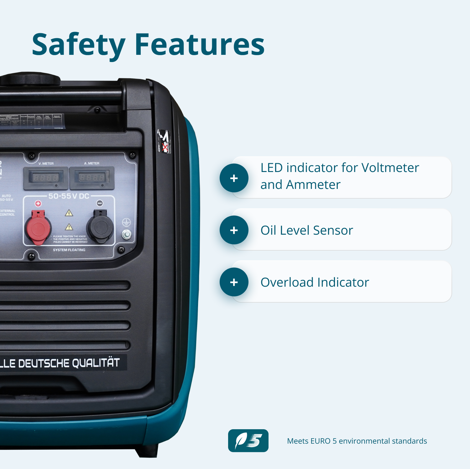 KS 48VS-DC Generátor stejnosměrného proudu, verze 50–55V