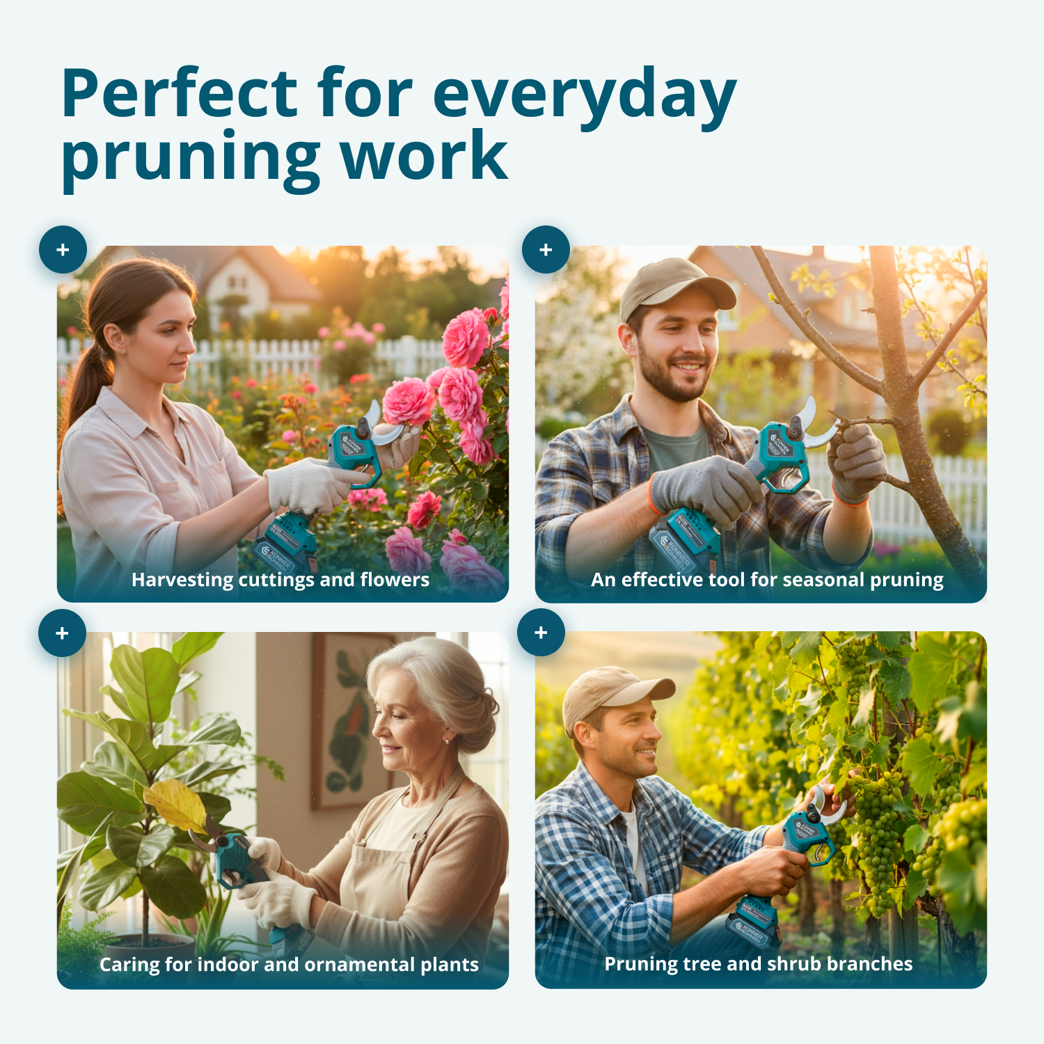 Tesoura de Poda Elétrica Sem Fios KS CPS20V-40