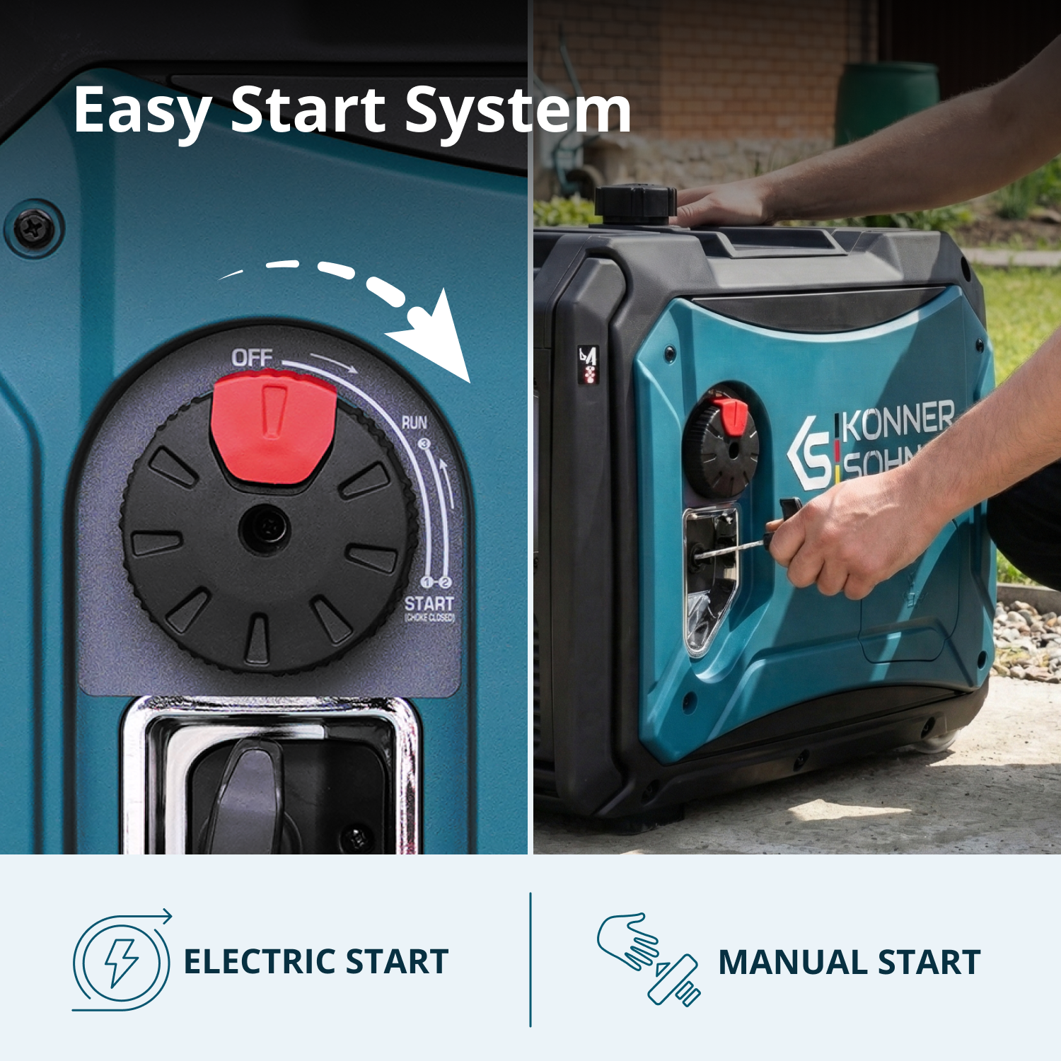 LPG/benzin inverter generator KS 4000iEG S