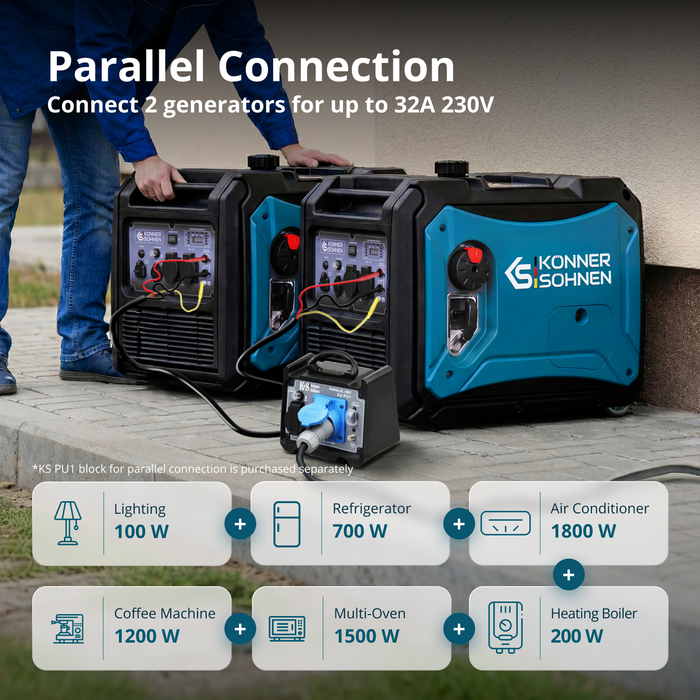 LPG/benzin inverter generator KS 4000iEG S