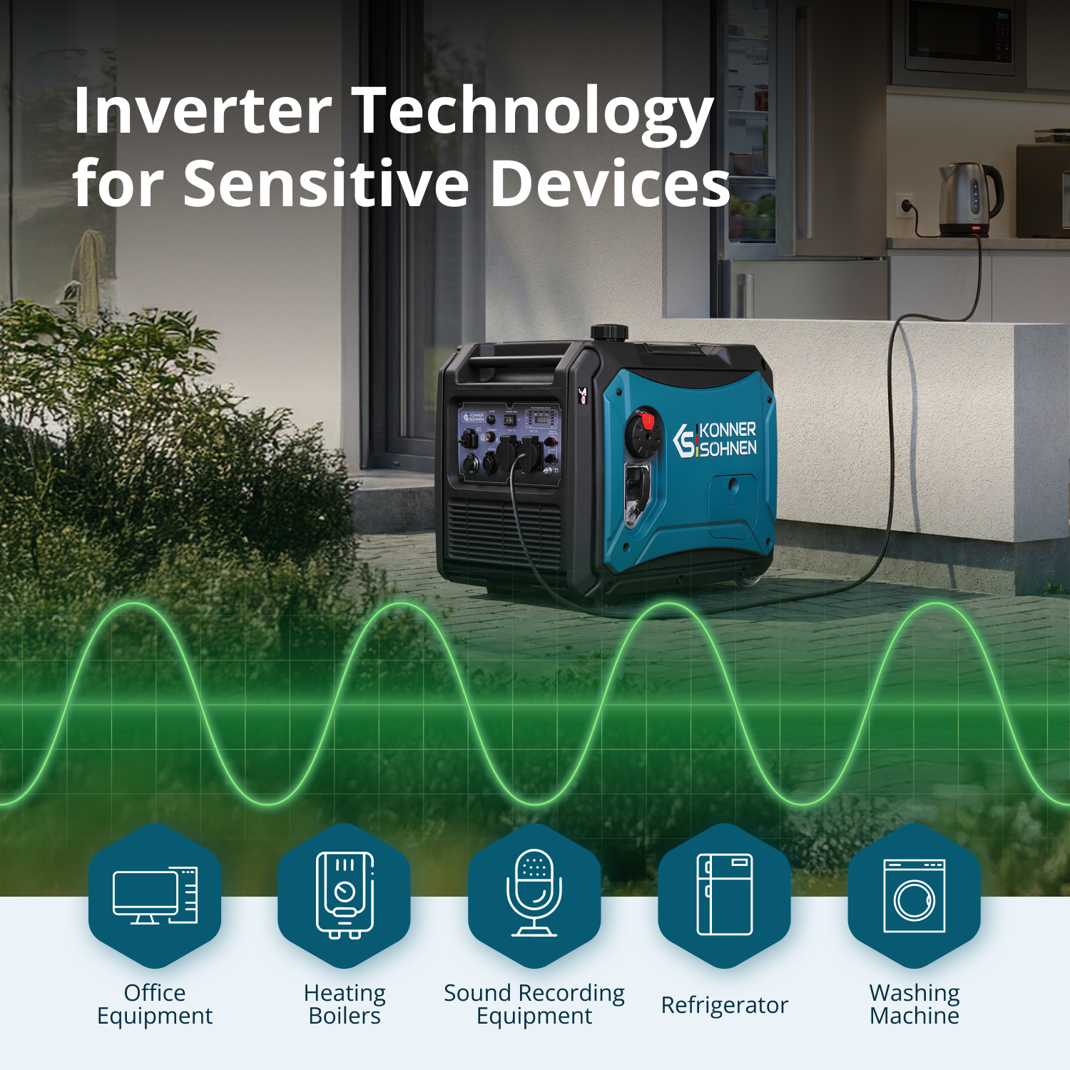 Invertorový generátor KS 4000iE S