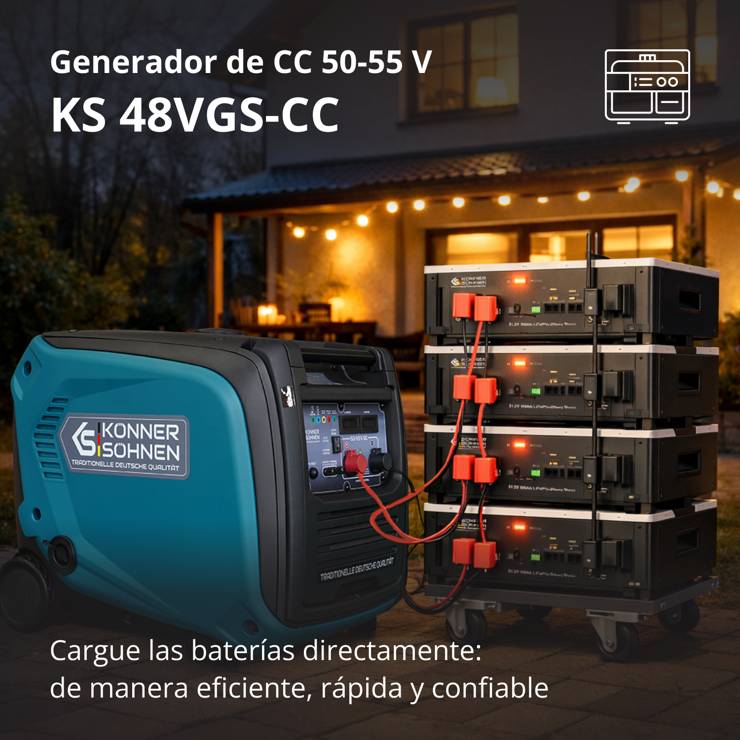 KS 48VGS-DC Generador de corriente continua, versión 50–55V