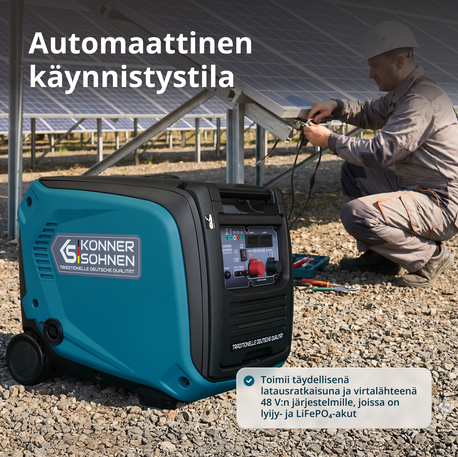 KS 48VGS-DC Tasavirtageneraattori, versio 50–55V