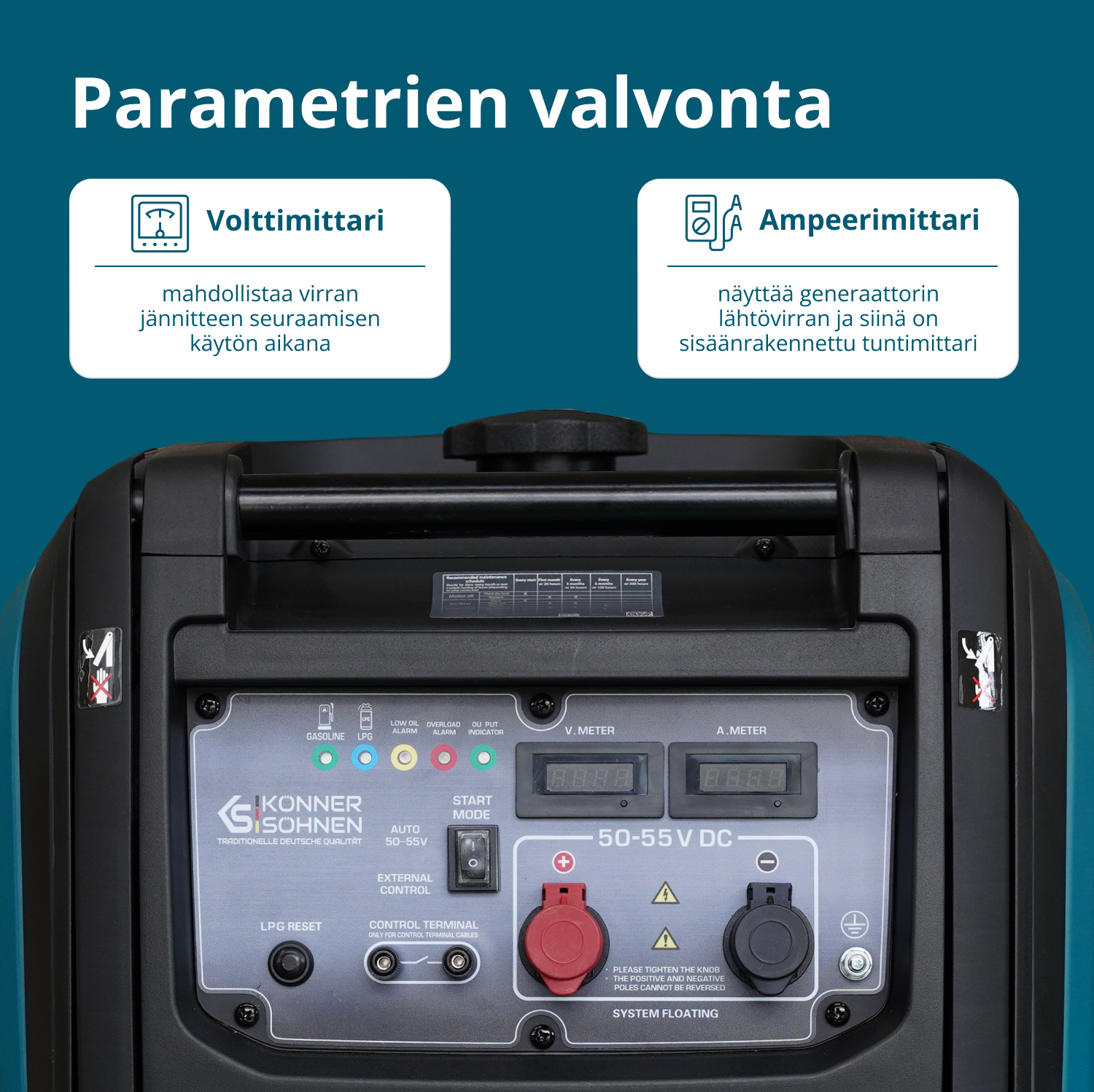 KS 48VGS-DC Tasavirtageneraattori, versio 50–55V