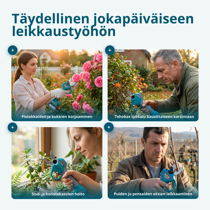 Johdottomat sähköiset oksasakset KS CPS20V-40 Case