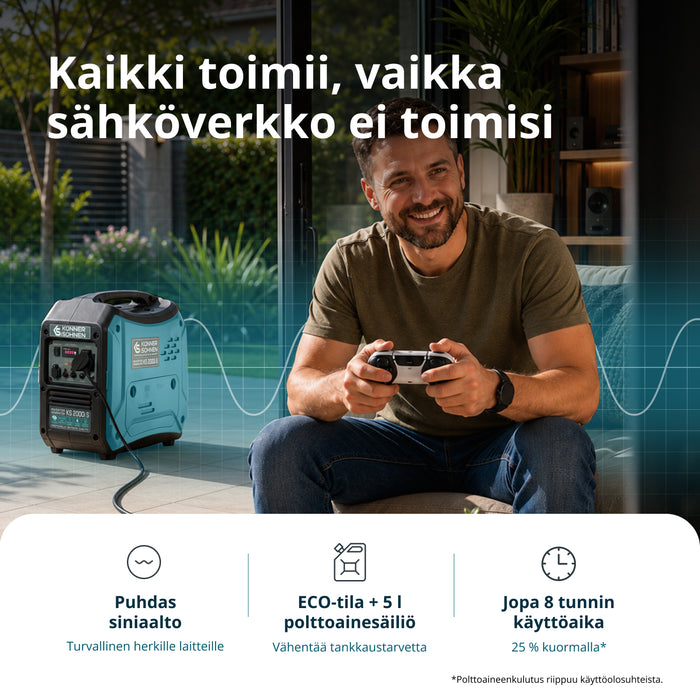 Invertterigeneraattori KS 2000i S