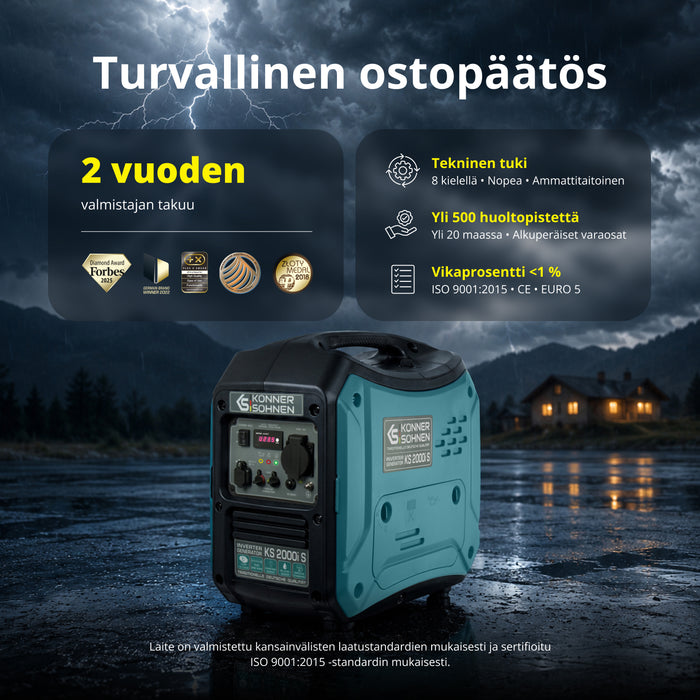Invertterigeneraattori KS 2000i S