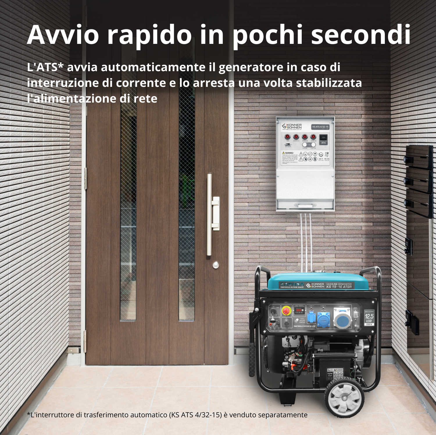 Generatore a benzina "Könner & Söhnen" KS 15-1E ATSR