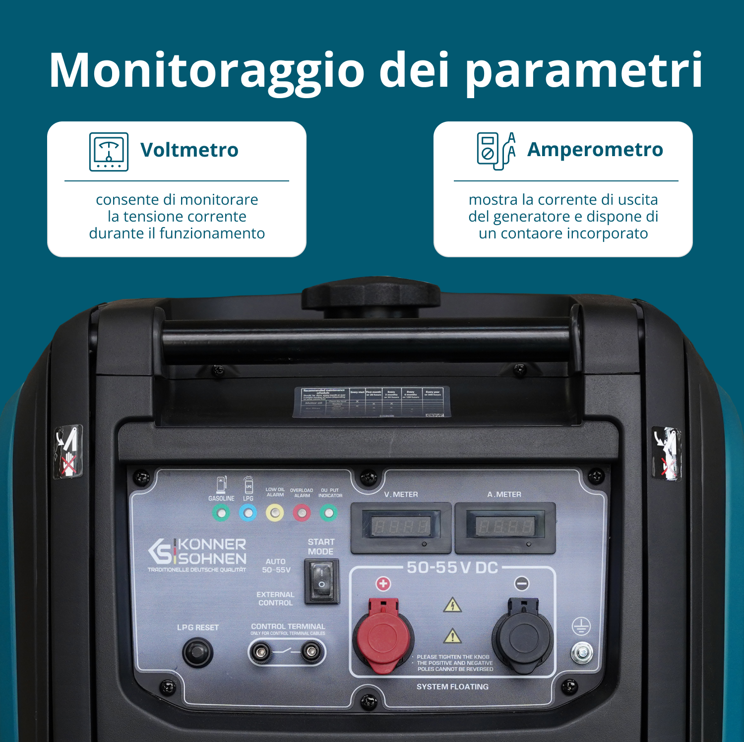 Generatore a corrente continua KS 48VGS-DC, versione 50–55V