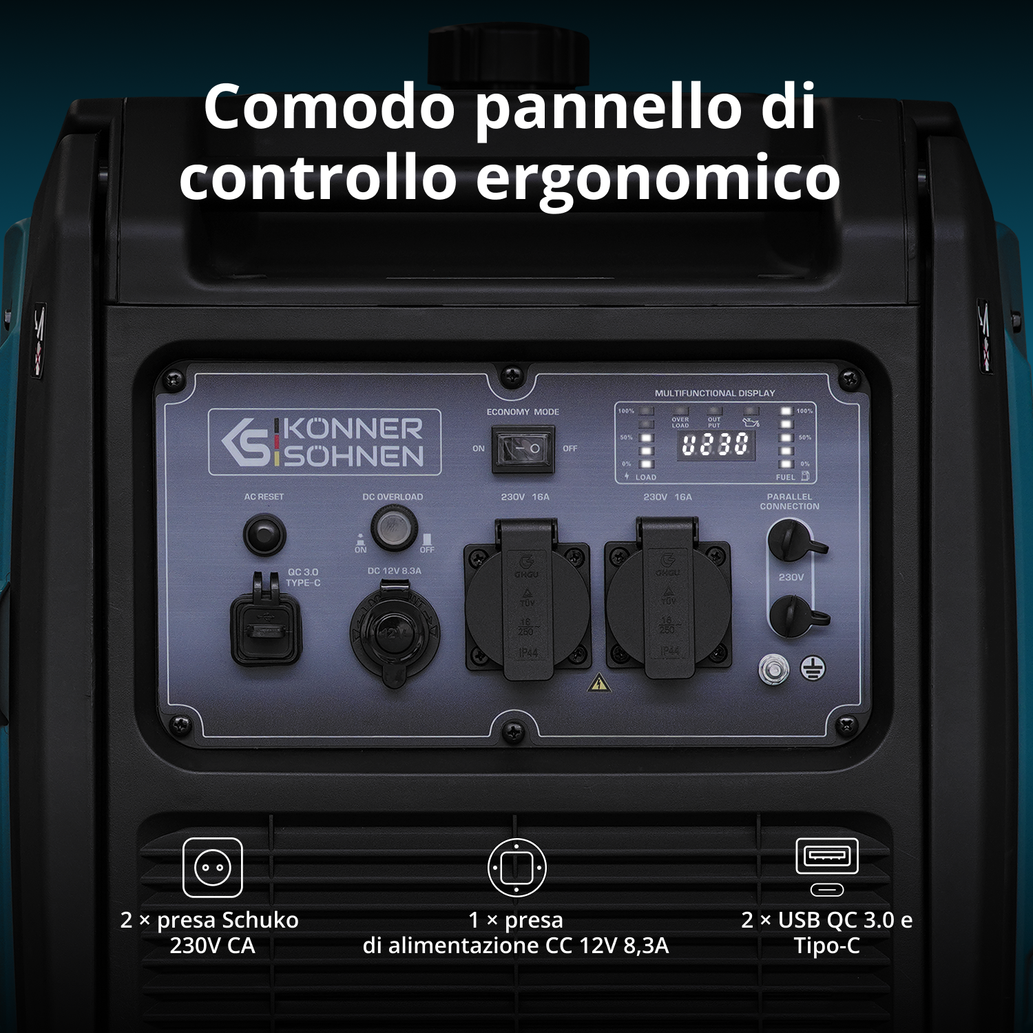 Generatore inverter a GPL/Benzina KS 4000iEG S