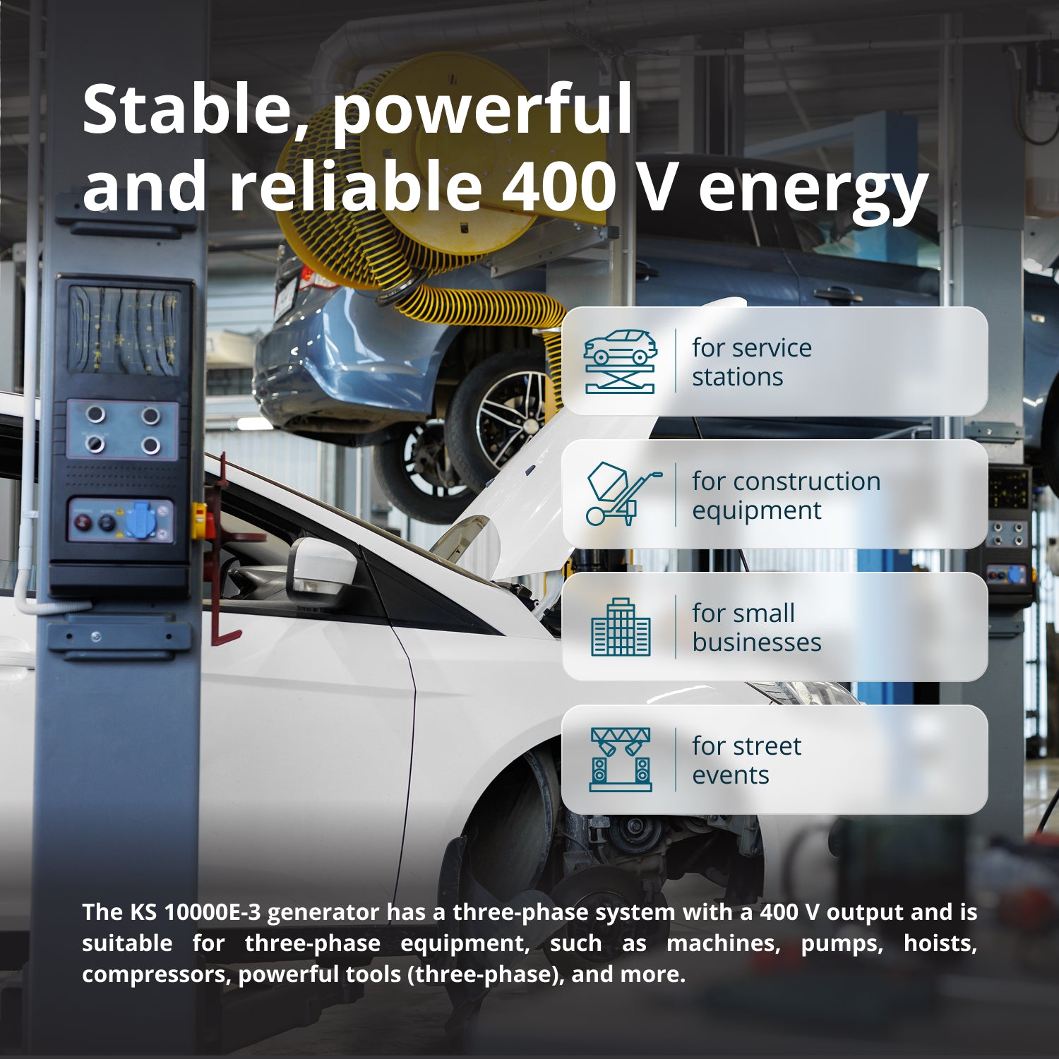 Benzingenerator "Könner & Söhnen" KS 10000E-3
