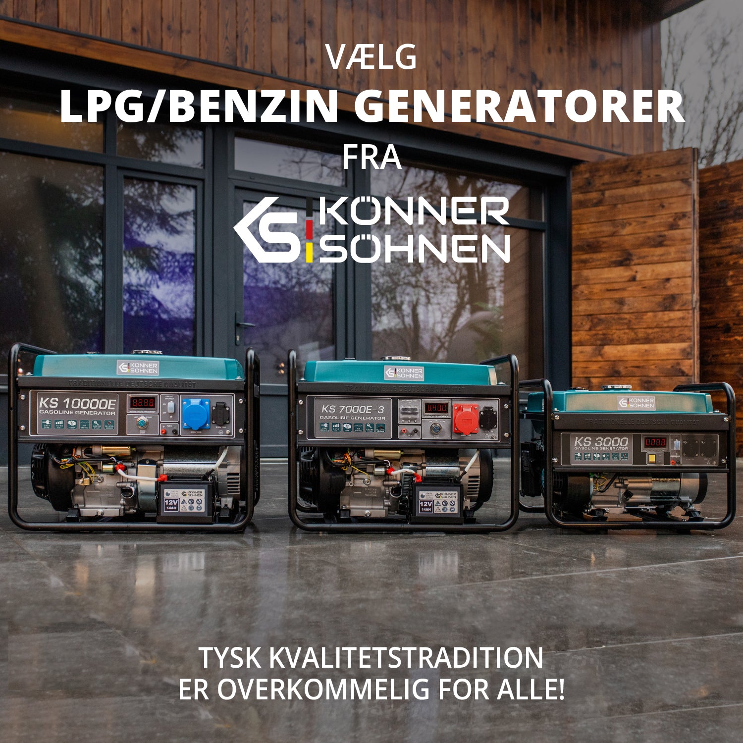 LPG/benzin generator "Könner & Söhnen" KS 3000G