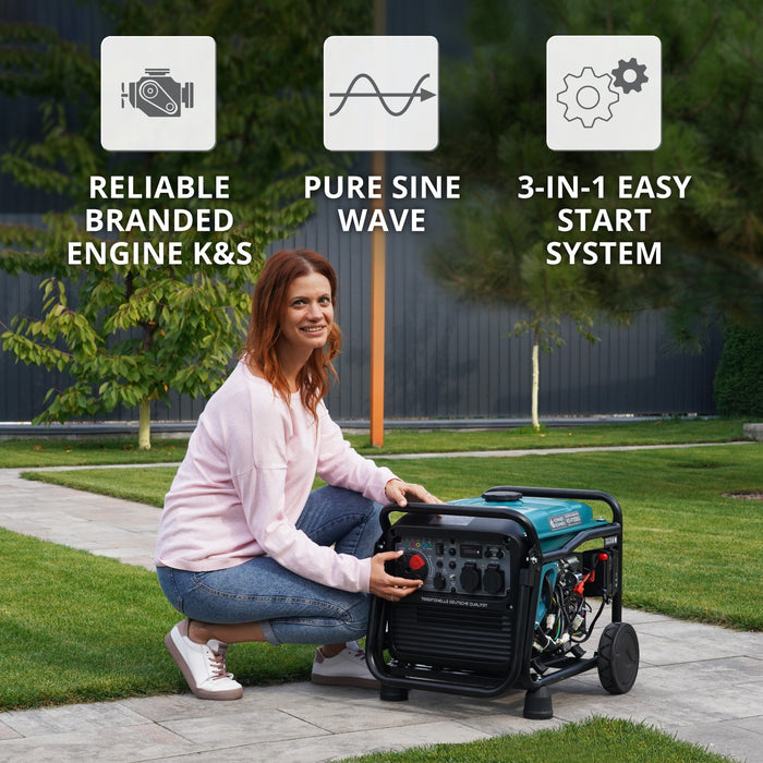 LPG/benzin inverteres generátor KS 4100iEG
