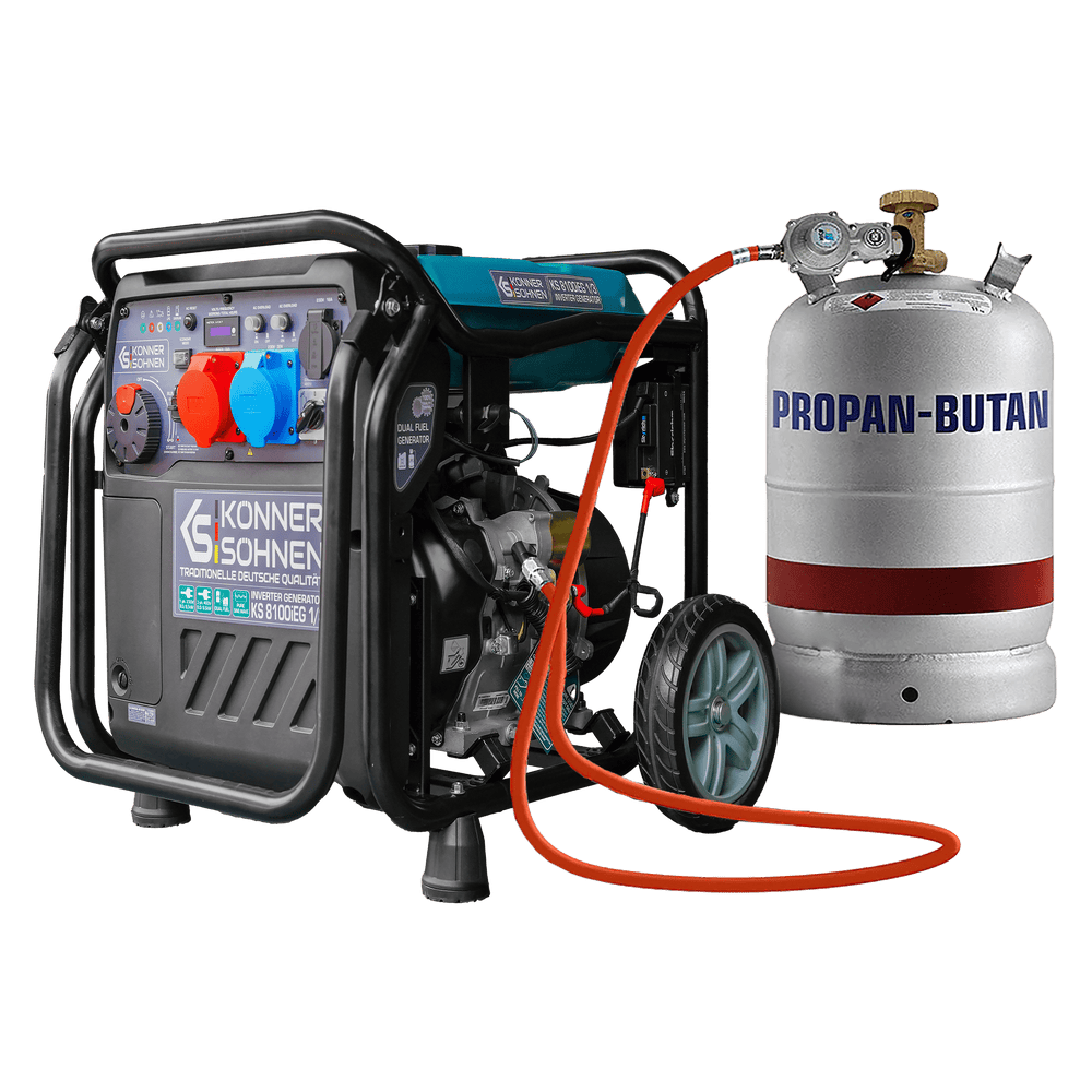 LPG/benzin invertergenerator KS 8100iEG 1/3