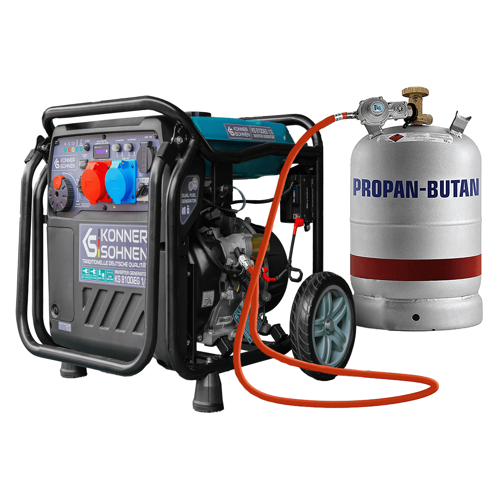 LPG/benzínový invertorový generátor KS 8100iEG 1/3