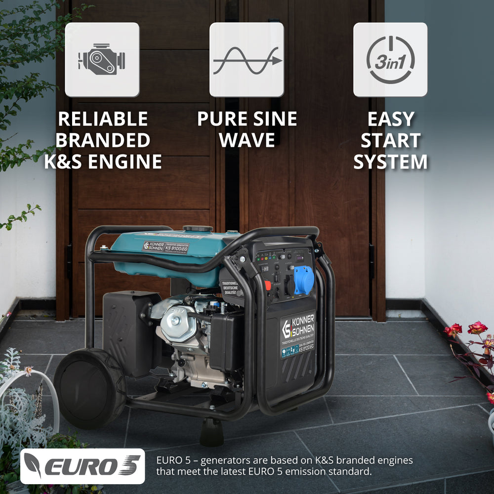 LPG/benzin inverter generator KS 8100iEG