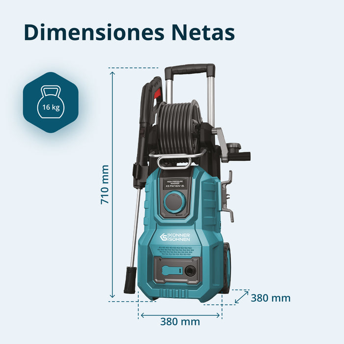 Hidrolimpiadora de alta presión KS PW160V-BL