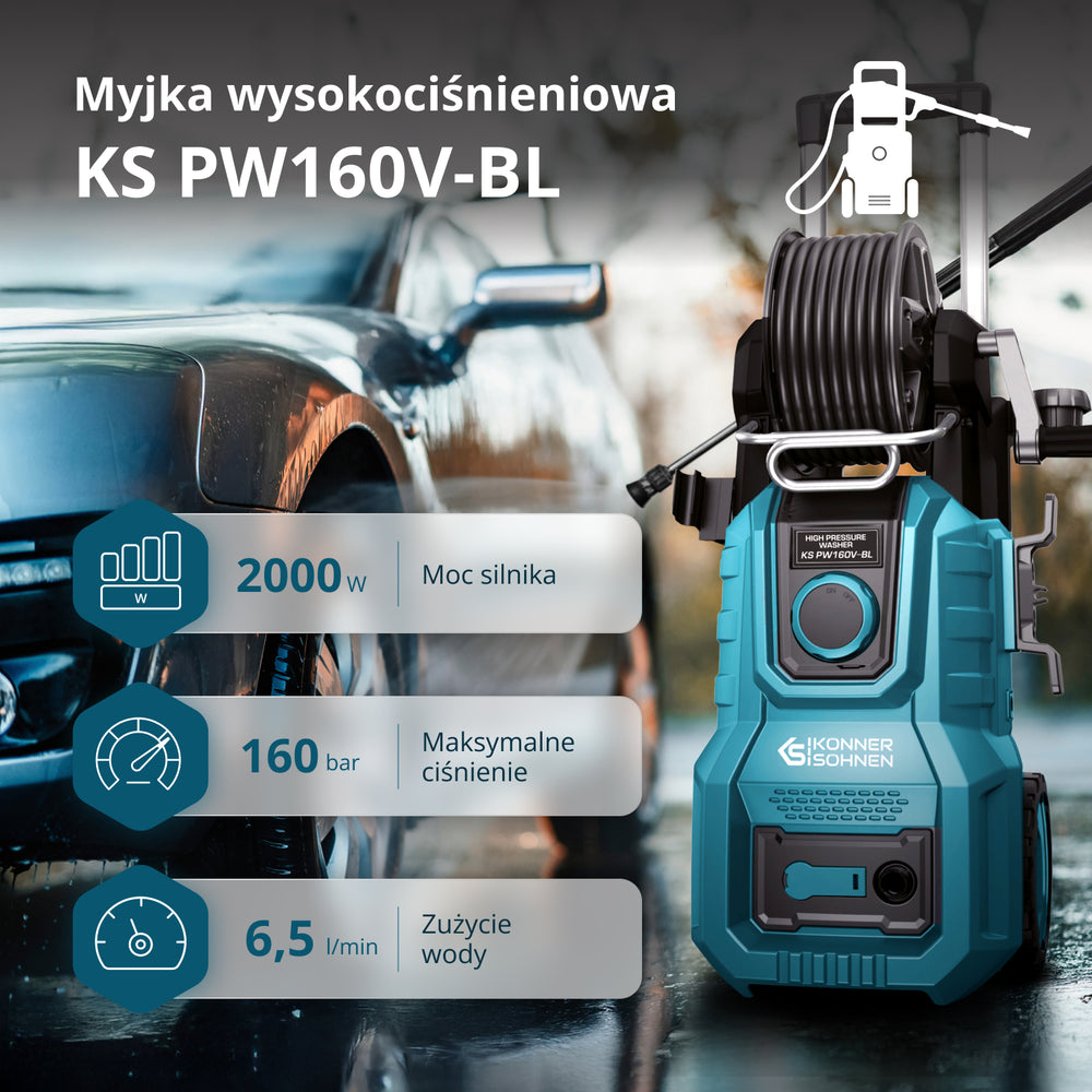 Myjka ciśnieniowa KS PW160V-BL
