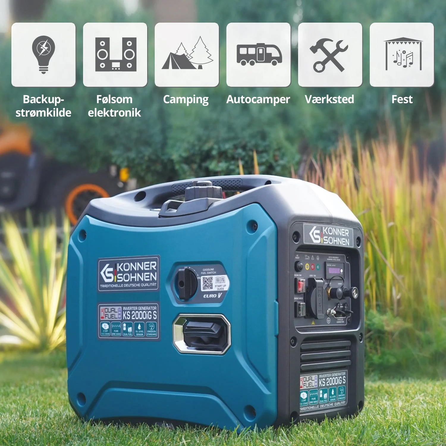 LPG/benzin inverter generator KS 2000iG S