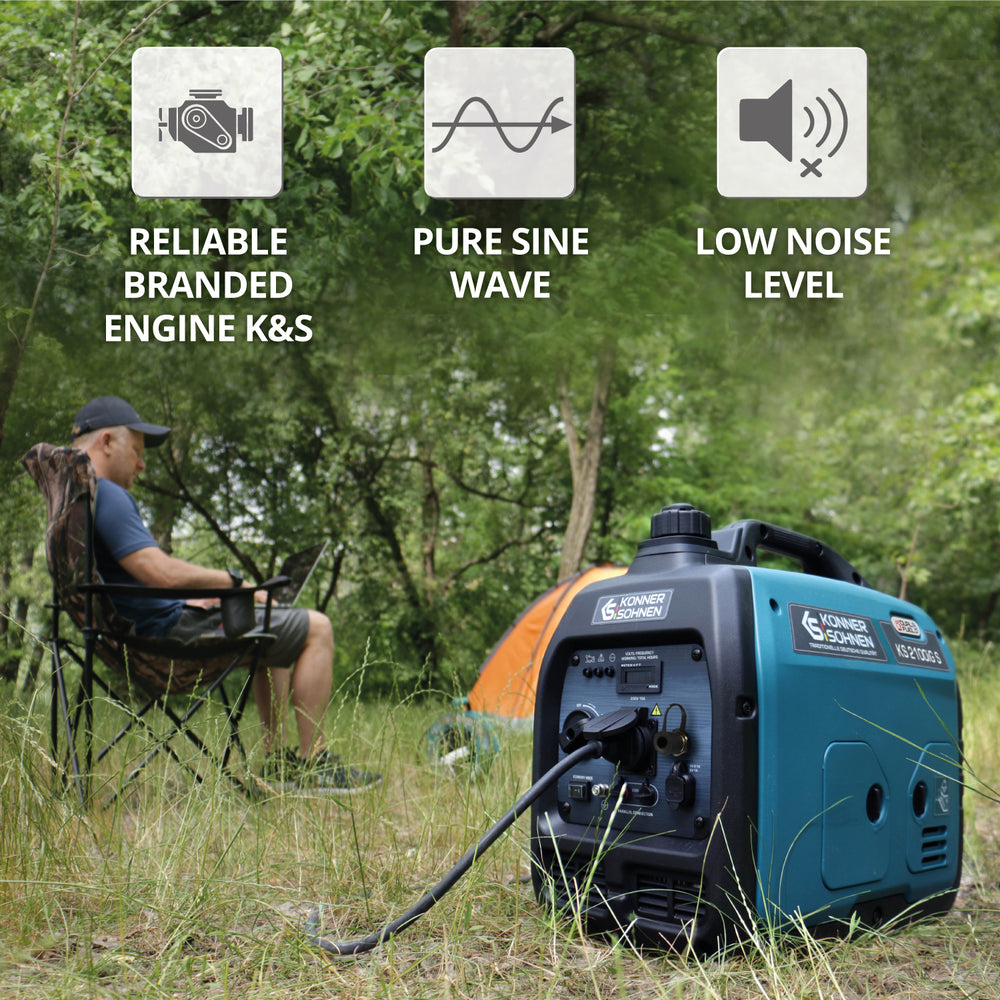 Generator cu inverter pe GPL/benzină KS 2100iG S