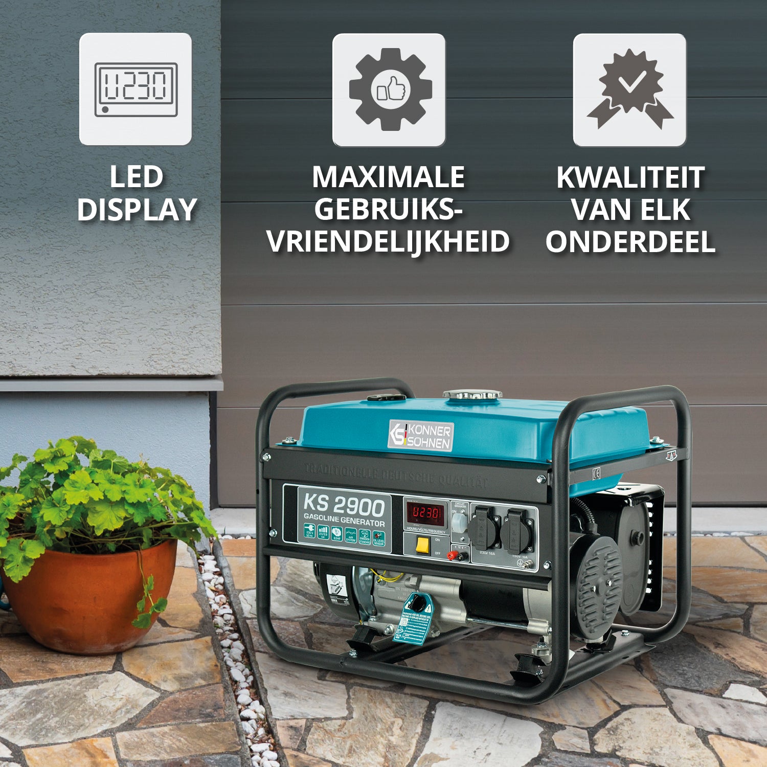 Benzinegenerator "Könner & Söhnen" KS 2900