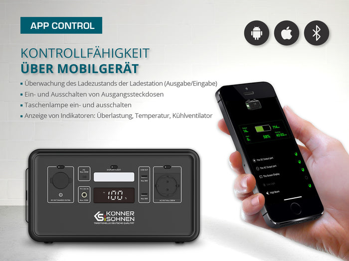 Tragbare Powerstation LifePO4 KS 300PS (B-Ware Gut)