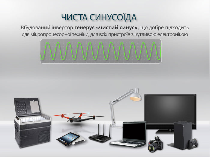Портативна електростанція LifePO4 KS 300PS (Відновлений – Задовільний стан)
