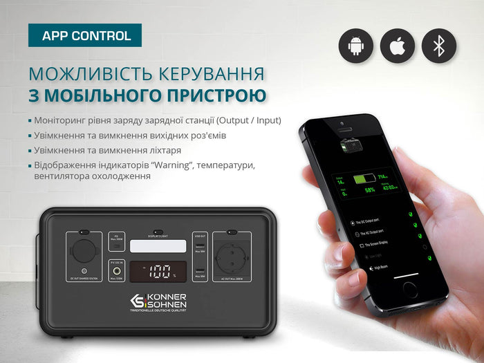 Портативна електростанція LifePO4 KS 300PS (Відновлений – Задовільний стан)
