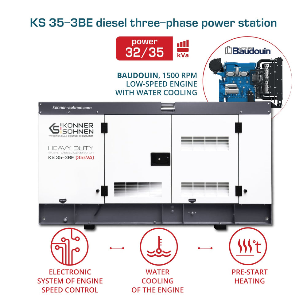 Diesel Trefaset Kraftværk KS 35-3BE