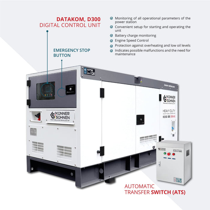 Dieselová třífázová elektrárna KS 50-3BE