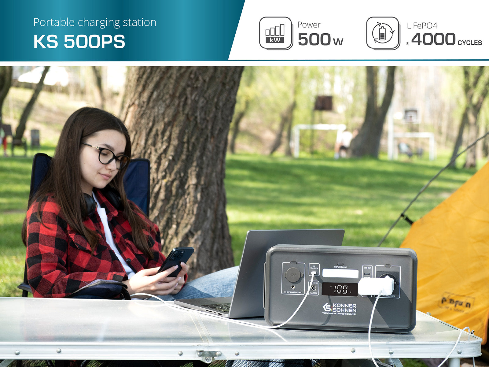 Kannettava virtalähde KS 500PS