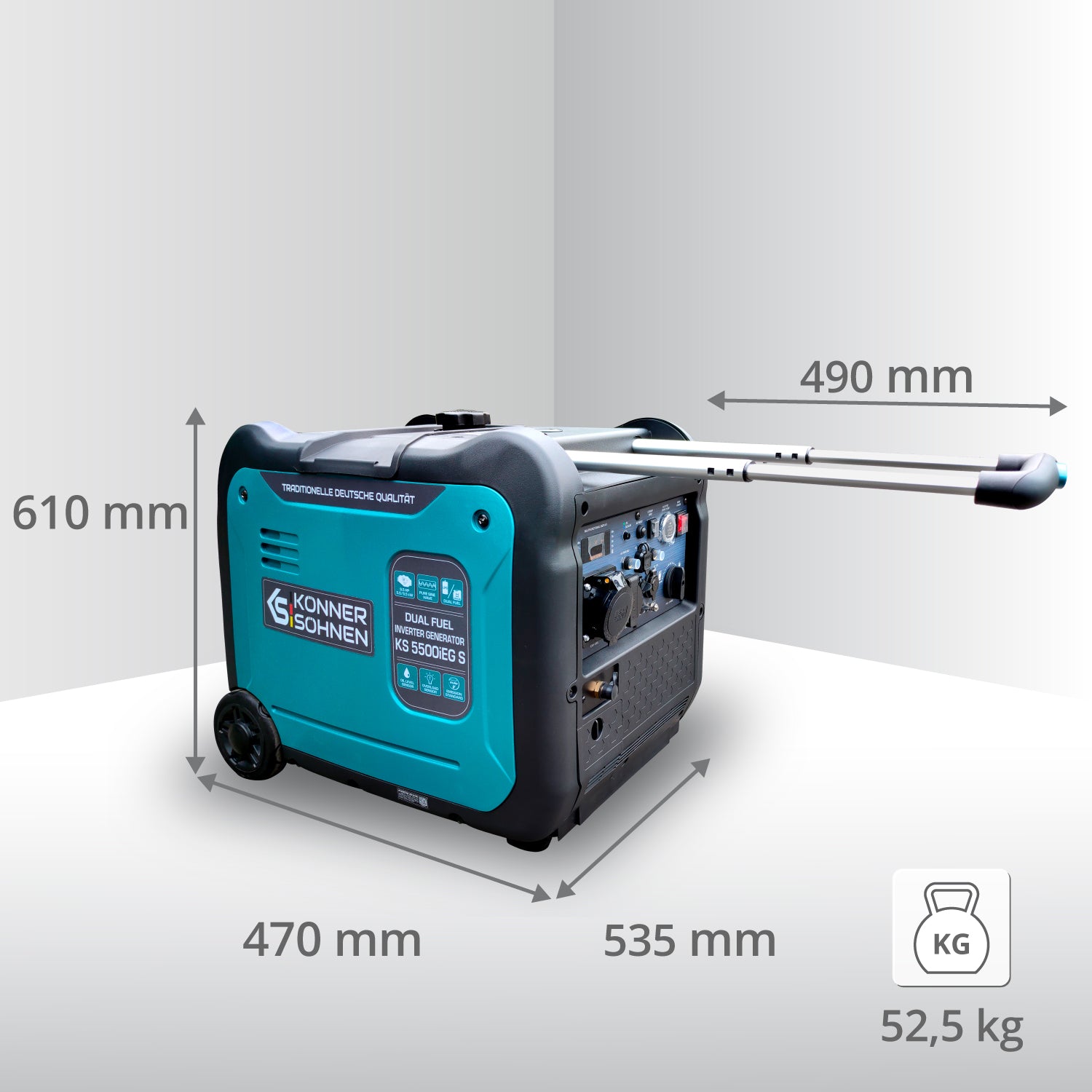 LPG/bensiini-invertterigeneraattori KS 5500iEG S