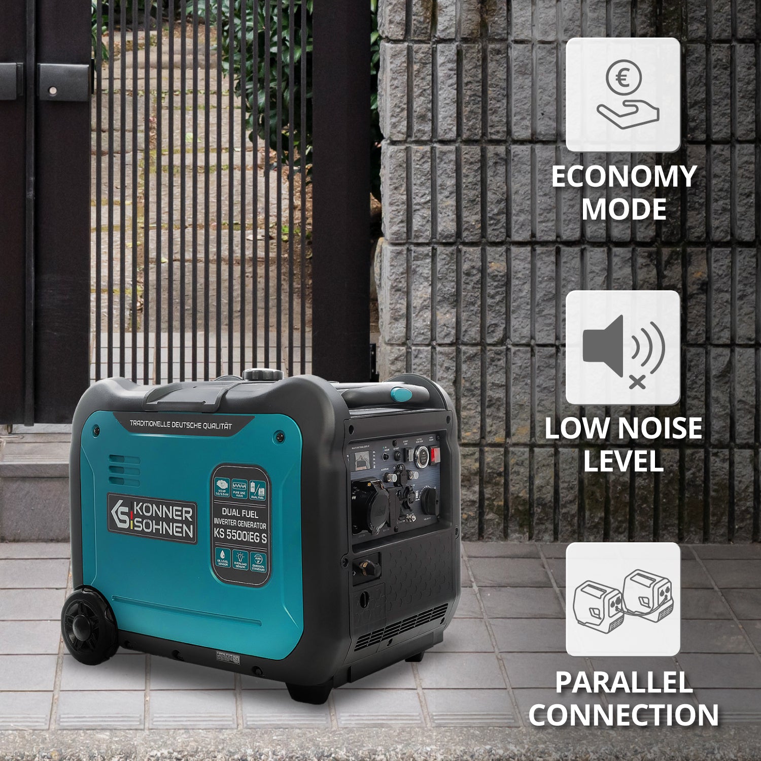 LPG/bensiini-invertterigeneraattori KS 5500iEG S