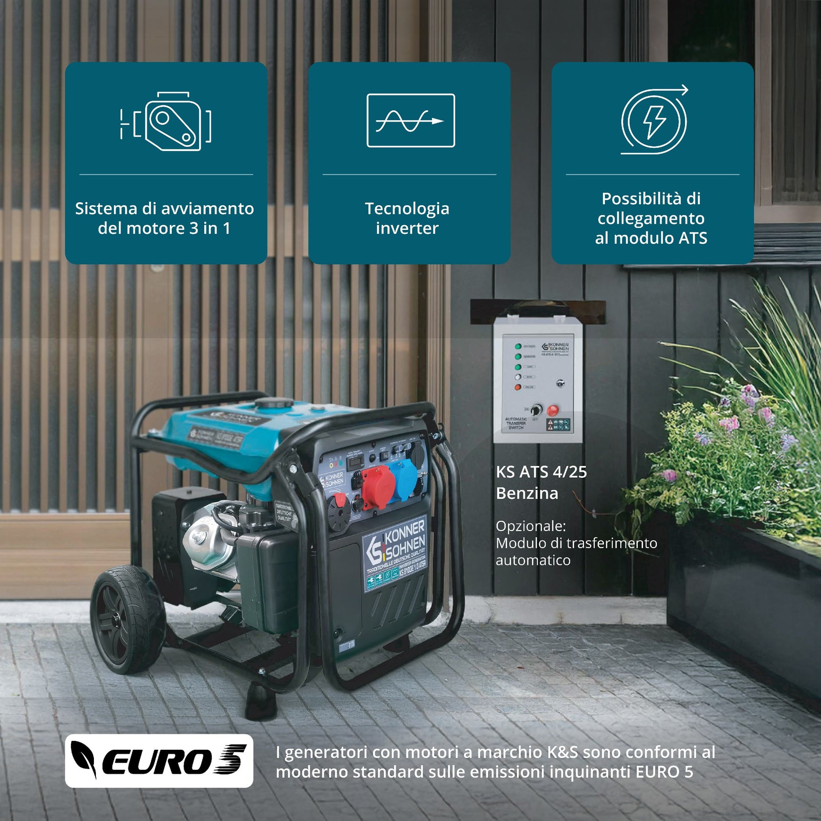 Inverter Generator KS 8100iE 1/3 ATSR