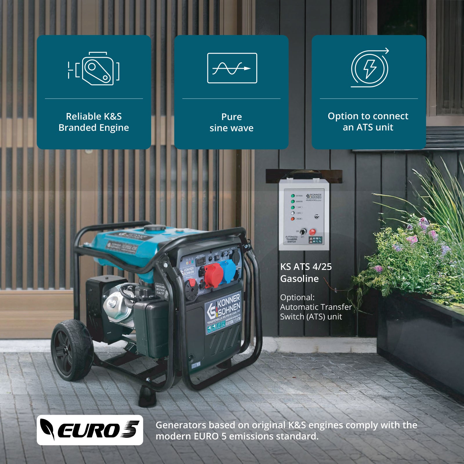 Inverter Generator KS 8100iE 1/3 ATSR