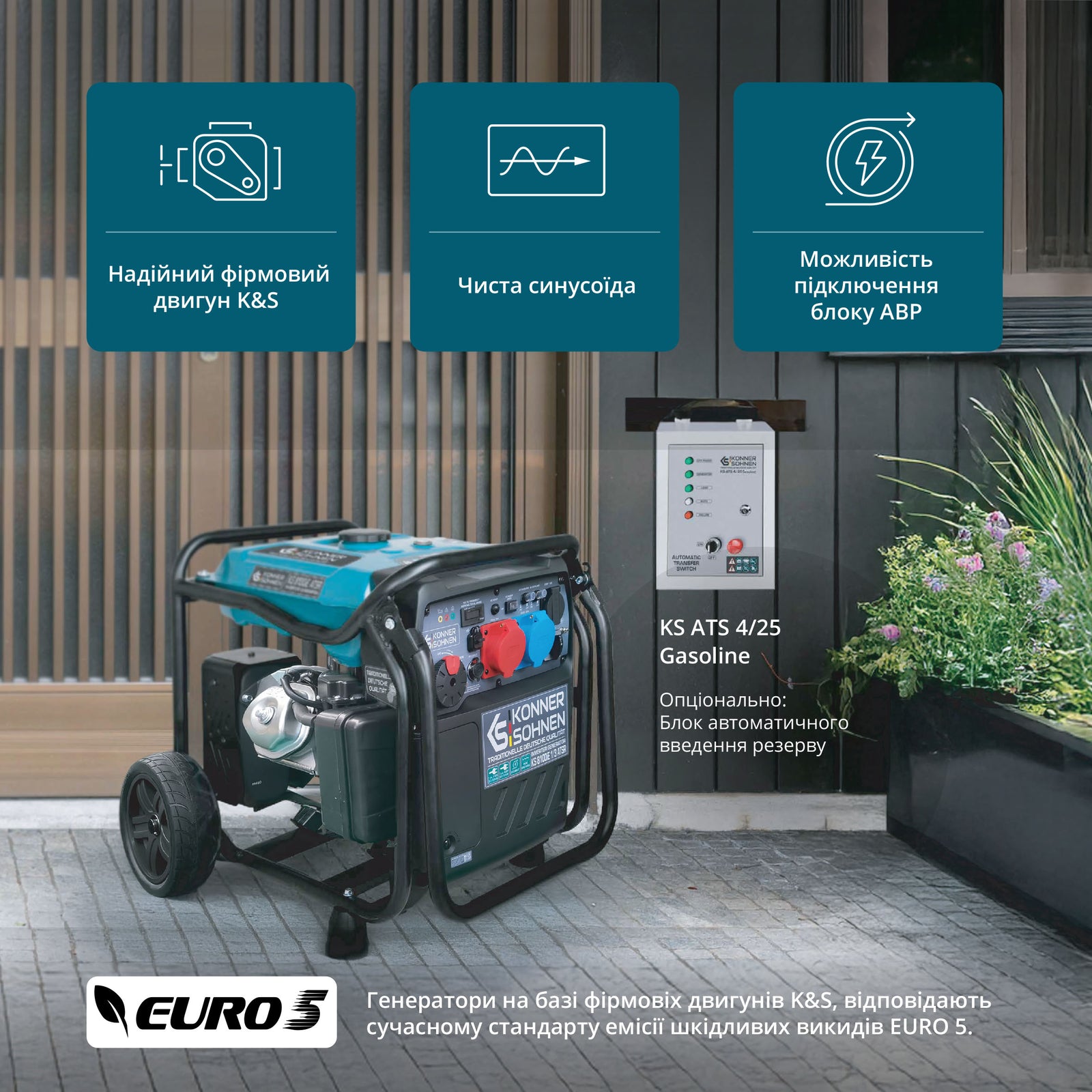 Інверторний генератор KS 8100iE 1/3 ATSR 